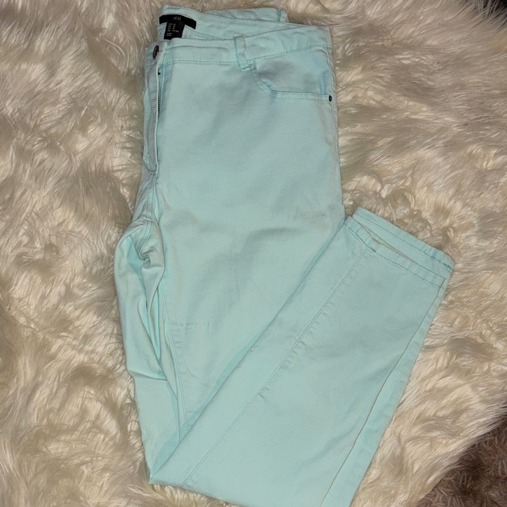 H&M Women's Mint Skinny Jeans